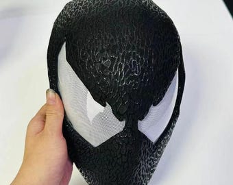Máscara de simbionte de Spiderman impresa en 3D a medida: Máscara de cosplay de Venom