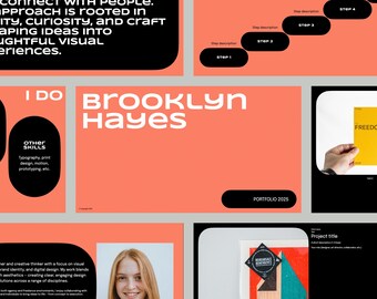 Bold Graphic Design Portfolio Keynote | Modern & Playful Presentation Template