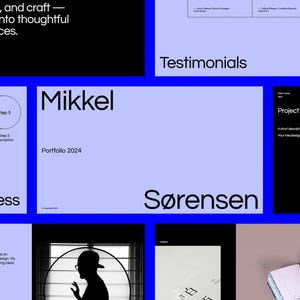 Modelo de Portfólio de Design Limpo e Minimalista | Apresentação para Criativos