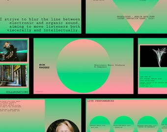 Modern Music Portfolio Keynote | For Producers, DJs & Sound Artists
