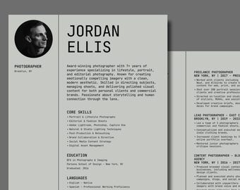 Photographer Resume Template | Keynote & PowerPoint