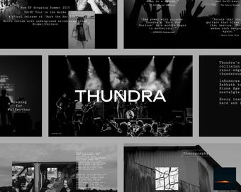 Rock Band Portfolio Keynote | Bold Presentation Template for Musicians