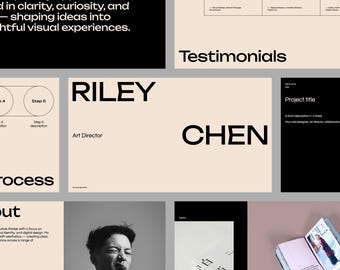 Clean & Minimal Design Portfolio Template | Keynote Presentation for Creatives