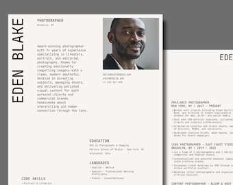 Photographer Resume Template | Keynote & PowerPoint