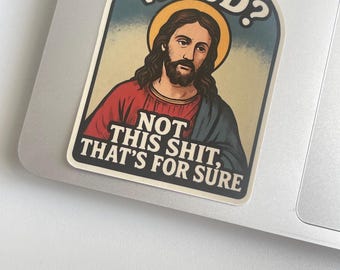 WWJD Sticker What Would Jesus Do Christianity Vinyl Decal for laptops, bibles, water bottles