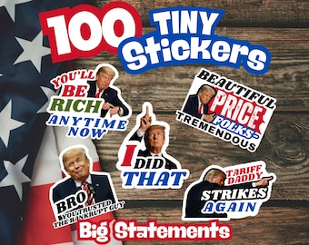 Funny Anti Trump Sticker Pack 'I Did That' (Mini Vinyl Decals)