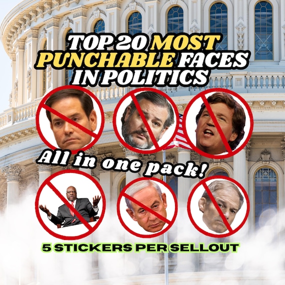 Anti MAGA Decal Protest Stickers: Weatherproof Vinyl, Red Slash Design | Activism, Durable Matte Finish | 1 Inch Mini Pack