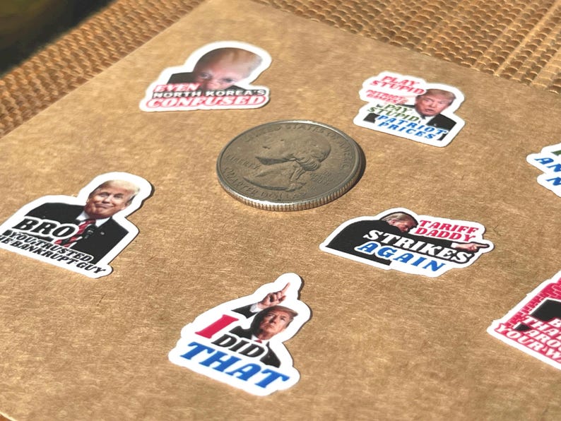 Funny Anti Trump Sticker Pack 'I Did That' (Mini Vinyl Decals) image 10