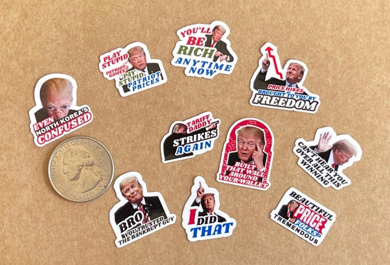 Funny Anti Trump Sticker Pack 'I Did That' (Mini Vinyl Decals) image 3