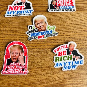 Funny Anti Trump Sticker Pack 'I Did That' (Mini Vinyl Decals) image 7