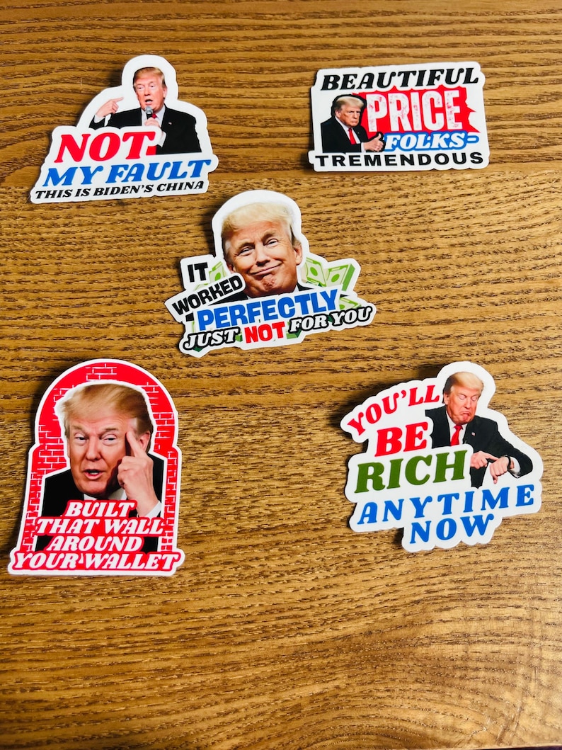 Funny Anti Trump Sticker Pack 'I Did That' (Mini Vinyl Decals) image 7
