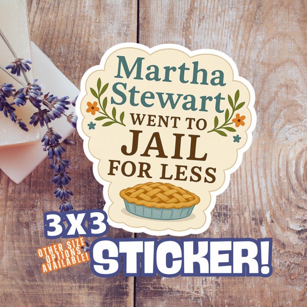 Funny Political Sticker: Feminist Jail Quote (3 Sizes, Waterproof)
