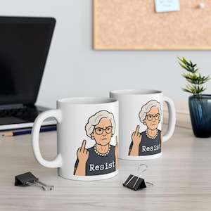 Cheeky Ceramic Coffee Mug: Double Sided, 11oz or 15oz image 1