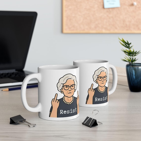 Cheeky Ceramic Coffee Mug: Double Sided, 11oz or 15oz