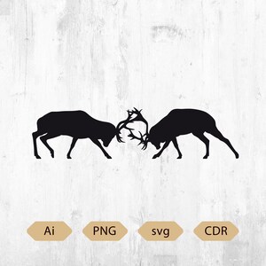 Deer Skull Antlers Svg Ai Digital Download Laser cut CNC Plasma BUCK Deer Hunting for CNC, Deer Skull CO2 laser cut, Deer cabin decoration image 6
