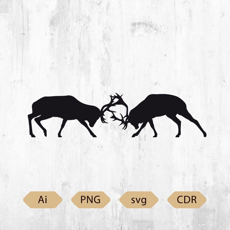 Deer Skull Antlers Svg Ai Digital Download Laser cut CNC Plasma BUCK Deer Hunting for CNC, Deer Skull CO2 laser cut, Deer cabin decoration image 6