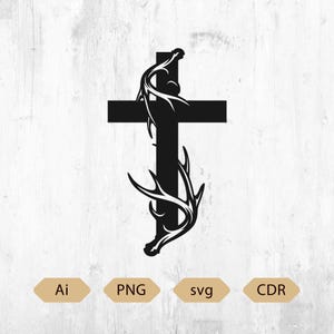 Deer Skull Antlers Svg Ai Digital Download Laser cut CNC Plasma BUCK Deer Hunting for CNC, Deer Skull CO2 laser cut, Deer cabin decoration image 5