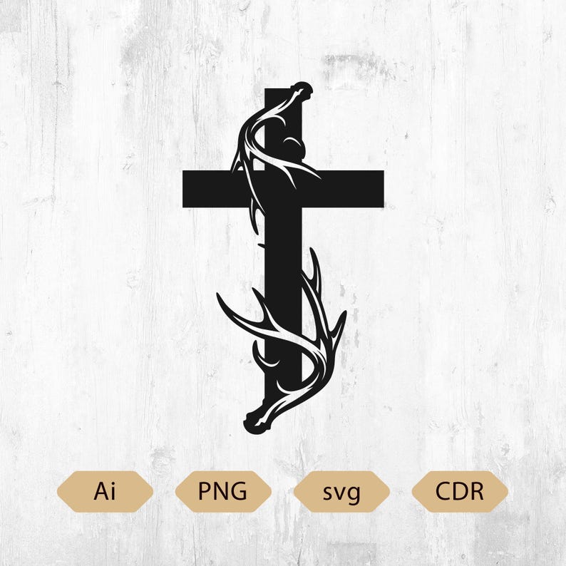 Deer Skull Antlers Svg Ai Digital Download Laser cut CNC Plasma BUCK Deer Hunting for CNC, Deer Skull CO2 laser cut, Deer cabin decoration image 5