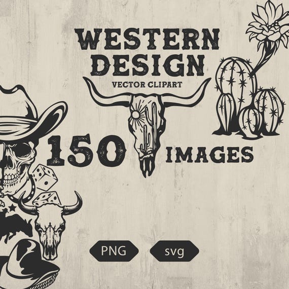 Western SVG PNG Bundle, 150 Cowboy Cowgirl Wild West Rodeo Designs, Country Tshirt Graphics, Howdy PNG, Western Sublimation Files