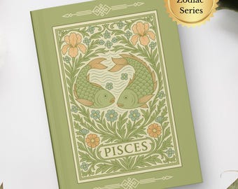 Pisces Zodiac Hardcover Journal: Elegant Astrology Notebook