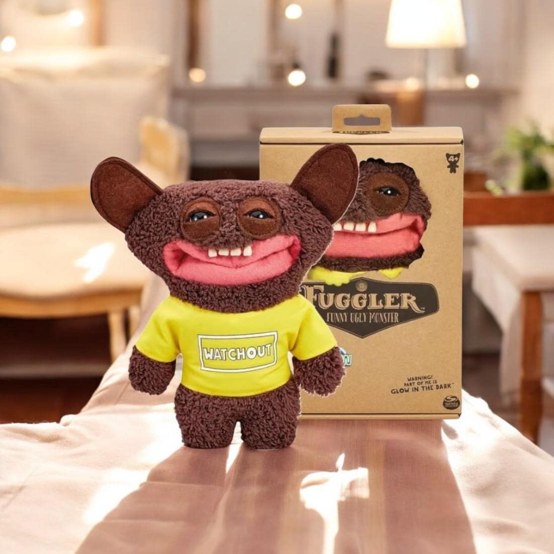 Fuggler Brown Stuffed Animal With Teeth Fuggler Dolls Sweden - Main Image
