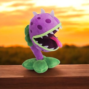 Plants vs Zombies Chomper Plush: Purple Game Character Doll - 40cm