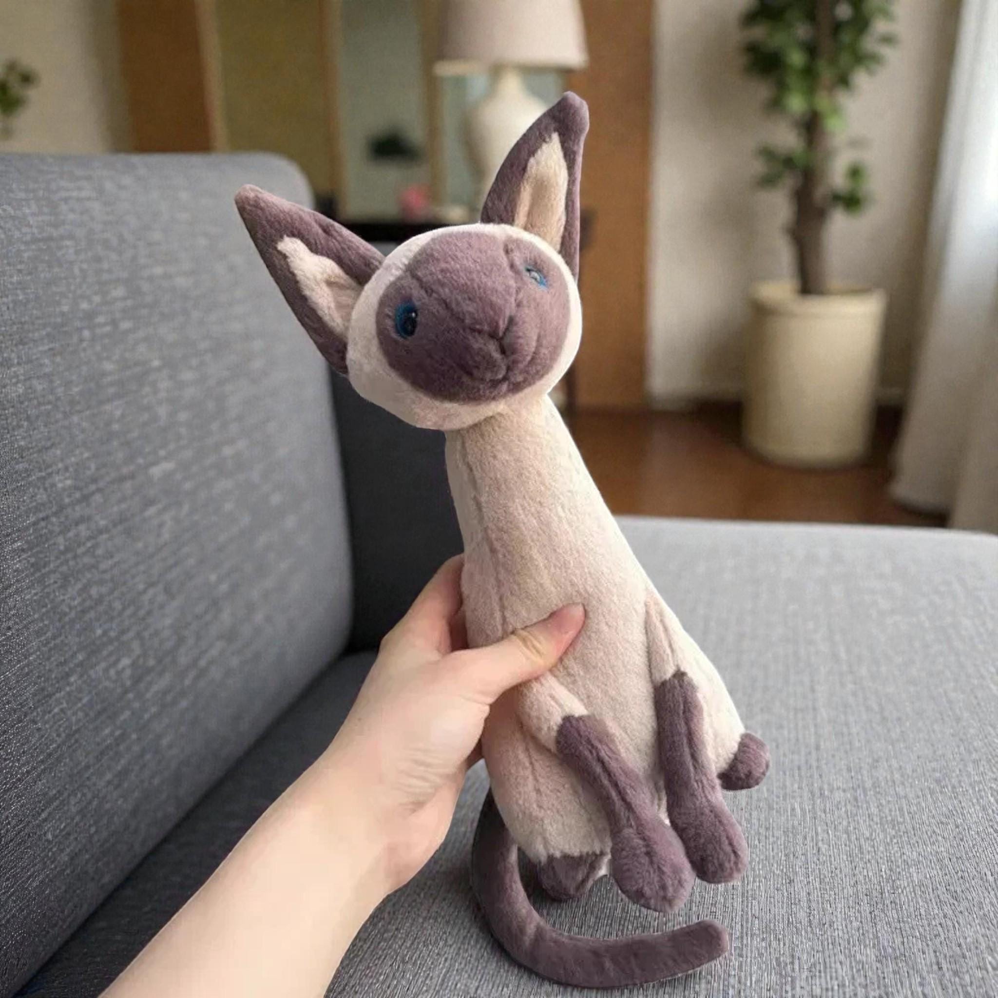 Iris Siamese Cat Plush Toy by Jellycat - Soft Stuffed Animal 27cm