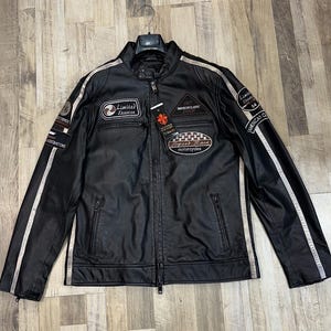 Italian Leather Jacket | Classic Moto Jacket | Genuine Sheepskin