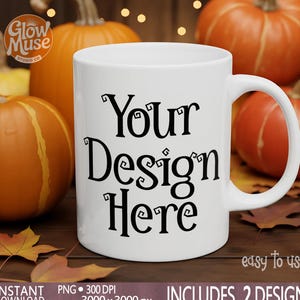 Halloween Mug Mockup, Moody Coffee Mug Mockup, Fall Spooky Mug Mockup, Halloween Mockup, POD Mug Mockup, Mug Mockup, Fall Coffee Mug Mockup