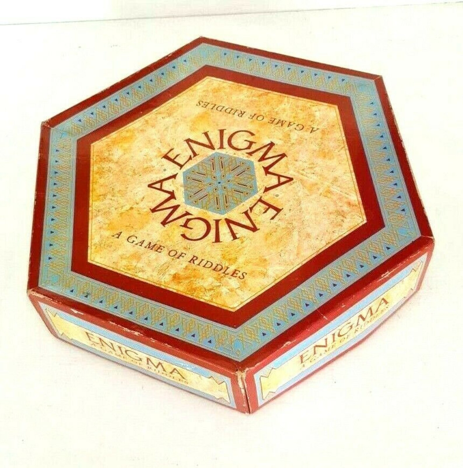 Vintage Enigma A Game Of Riddles Board Game 1990s Complete Etsy