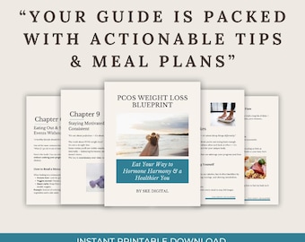PCOS Weight Loss Blueprint | Hormone Balance Meal Plan + 7-Day Plan, Recipes & Symptom Tracker (PDF)