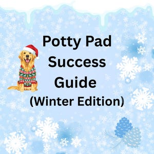 Potty Pad Success Guide • Winter Indoor Potty Training for Dogs • 3-Day Method • Stop Accidents Fast • Puppy & Dog Printable