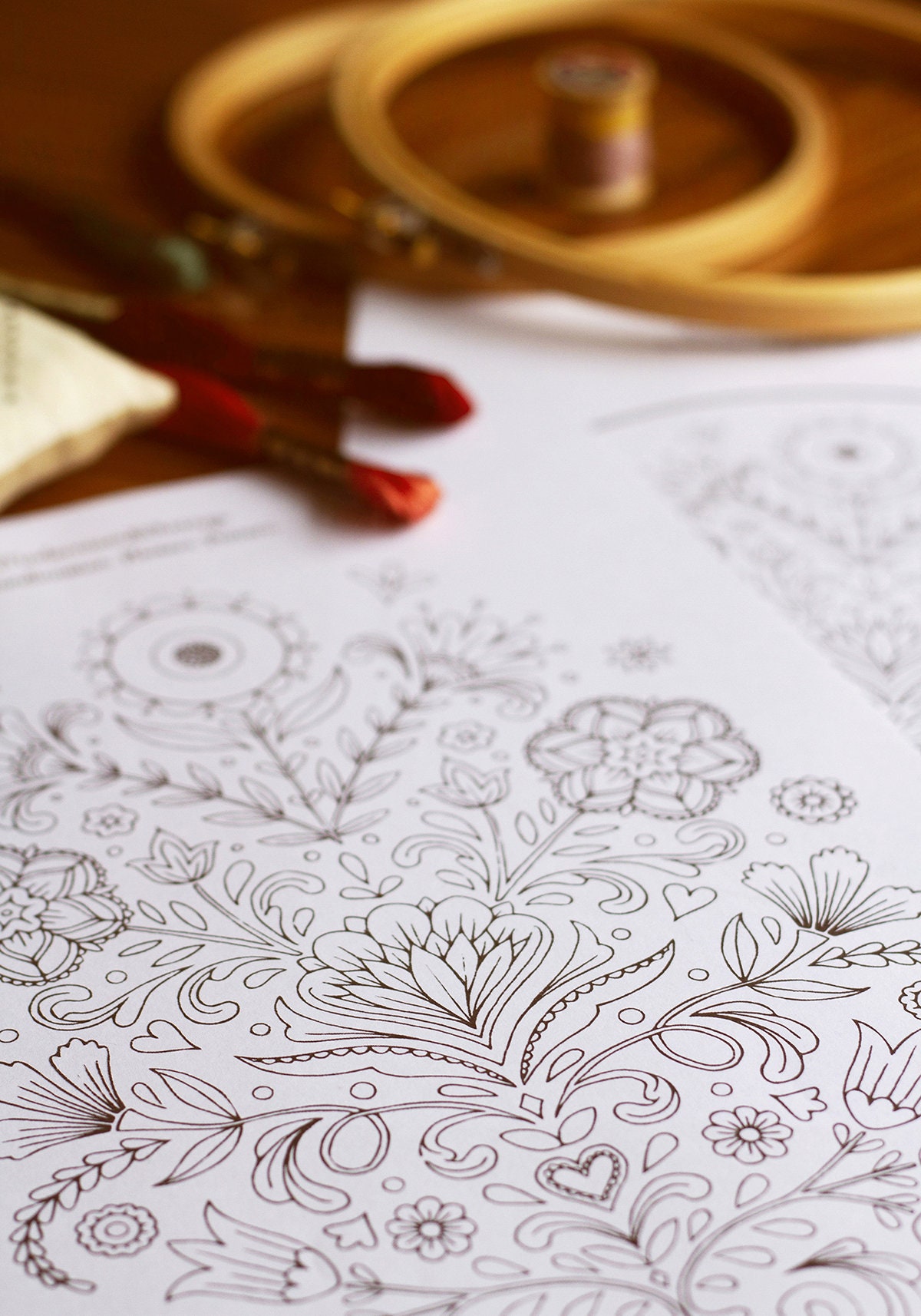 Scandinavian Floral Embroidery Pattern – Printable PDF - Etsy