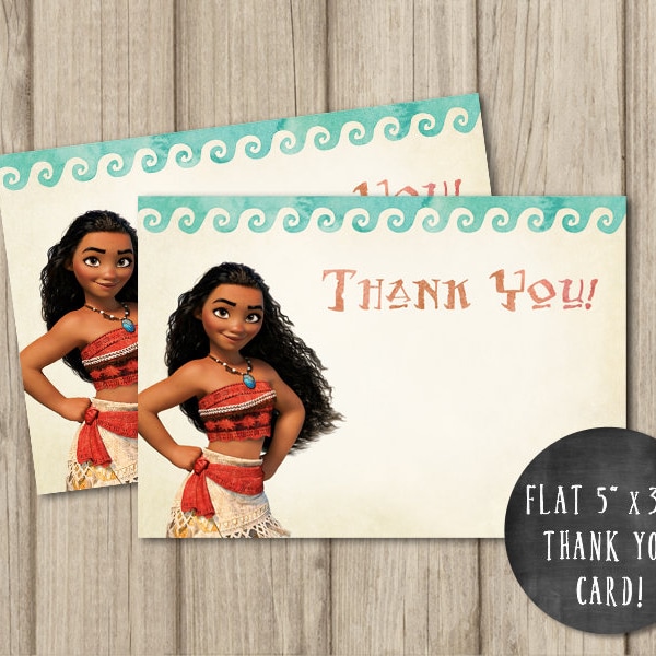 Moana Thank You - Etsy