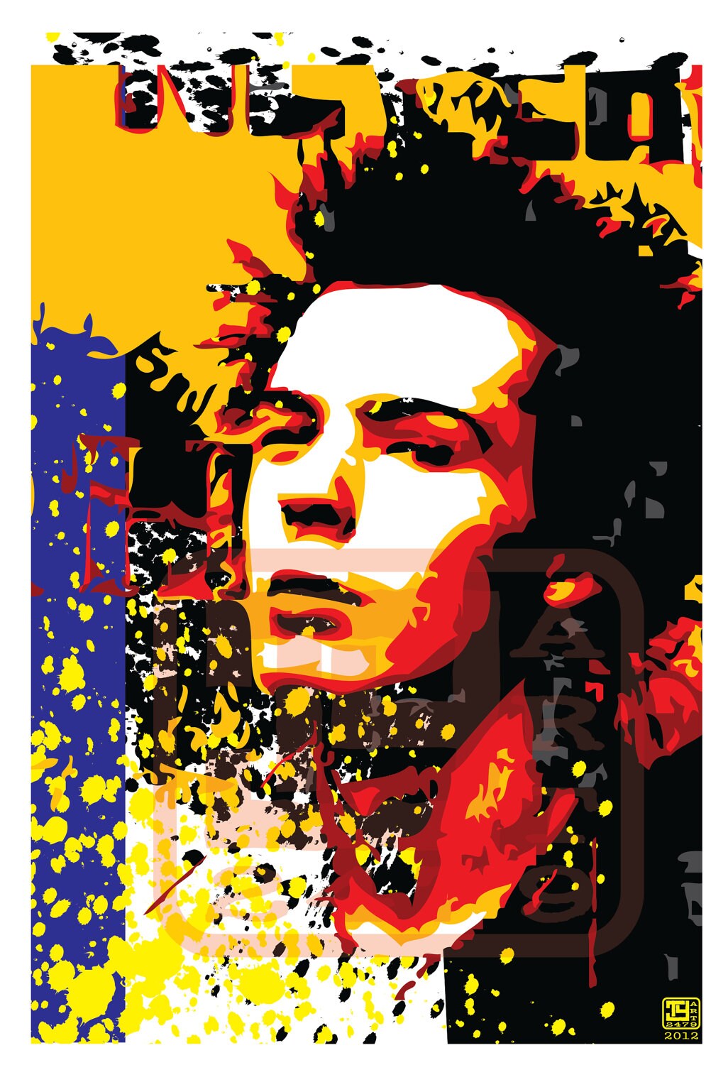 Wall Art Home Decor Punk Rock Sid Vicious Pop Art Print