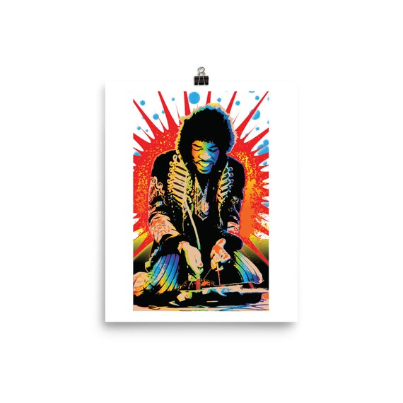 Jimi Hendrix Pop Art Home Decor Wall Art Prints