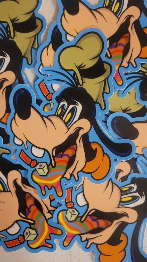 Trippy LSD Goofy Psychodelic Vinyl Sticker