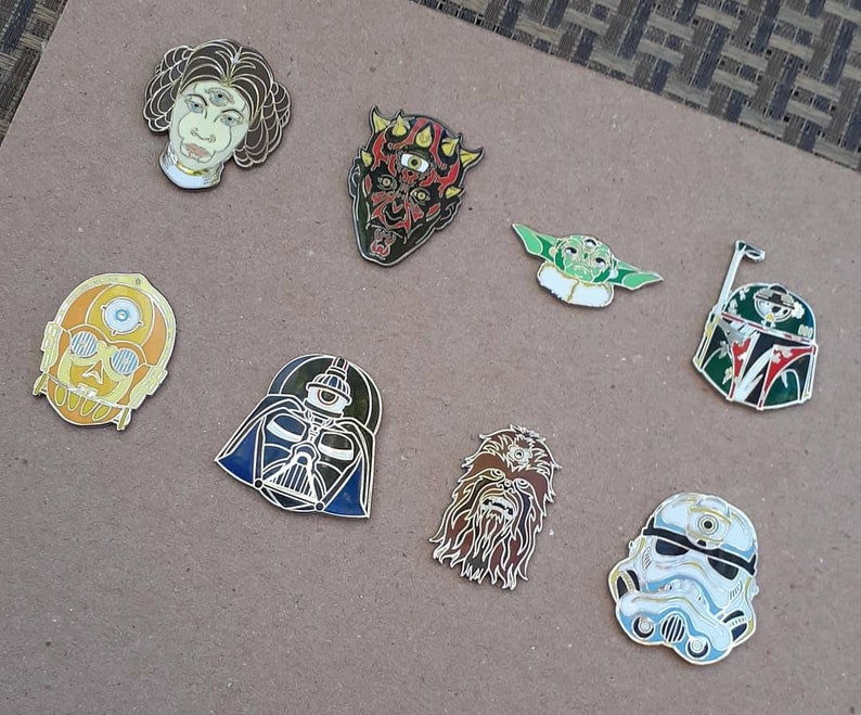Star Wars Inspired Hard Enamel Pin Set. The 3rd Eye Awakens | Etsy