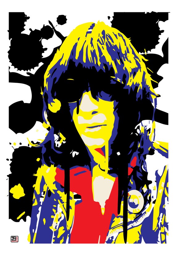 Wall Art Home Decor Punk Rock Music Icon Joey Ramone Limited - Etsy