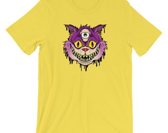 We're All Mad Here Chesire Cat Inspired Short-Sleeve Unisex T-Shirt