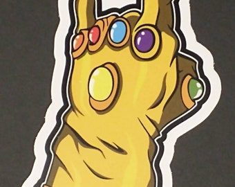 Infinity Gauntlet Heavy Metal Vinyl Stickers