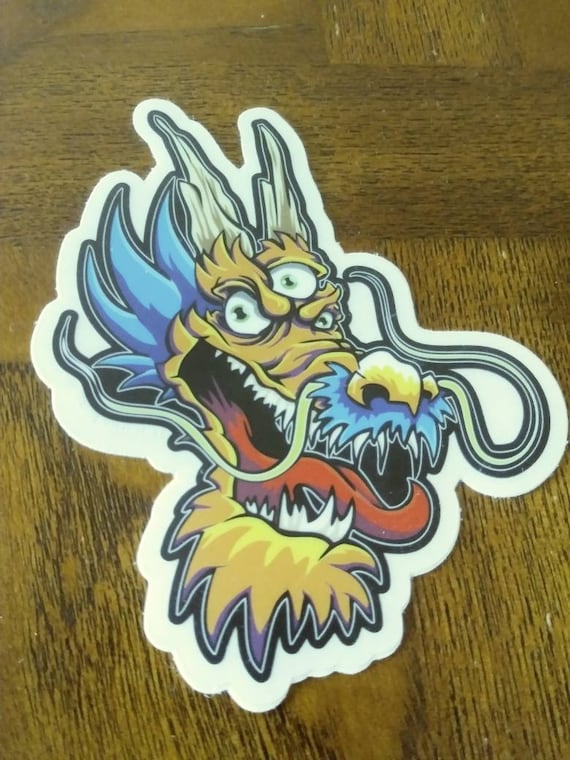 3 eye Dragon Outdoor Weather Proof Stickers