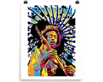 Purple Haze Jimi Hendrix Pop Art Prints