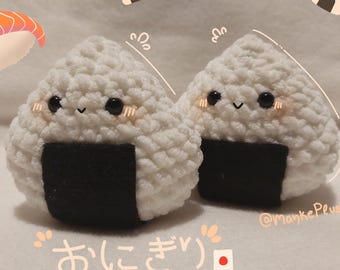Onigiri Crochet Pattern | No-Sew Onigiri Amigurumi (PDF Download)