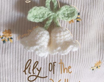 Lily of the Valley Crochet Keychain Pattern | Easy Flower (PDF Download)