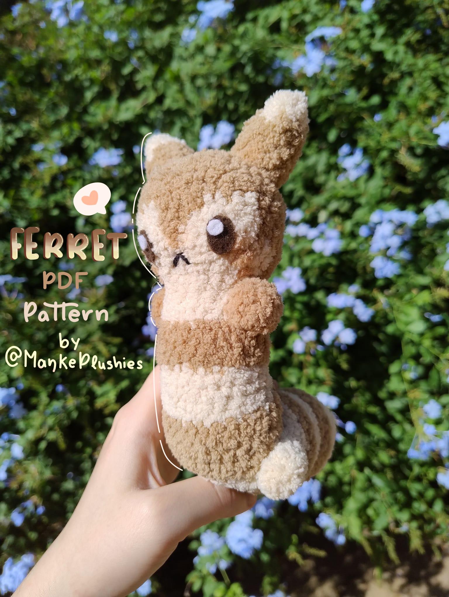 Ferret plush toy PDF tutorial