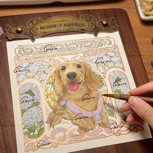 Retratos personalizados, obras de arte de mascotas en acuarela pintadas a mano, retrato de mascota personalizado a partir de una foto, regalos personalizados 100 % pintados a mano.
