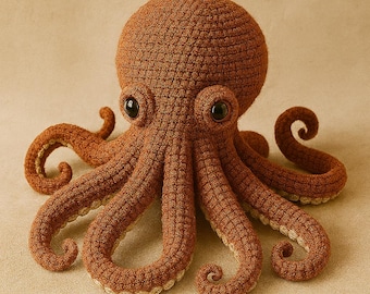 Amigurumi Octopus Crochet Pattern – DIY Sea Animal Plush Toy (PDF Pattern)