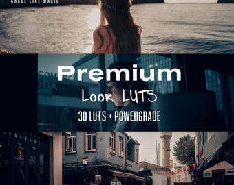 Cinematic LUTs and Powergrade: Film Look for Video Editing
