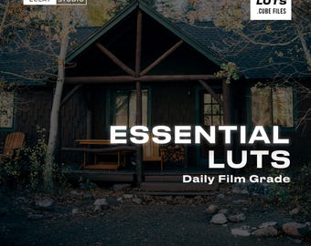 Paquete de LUT esenciales/archivos .Cube para gradación de vídeo cinematográfico